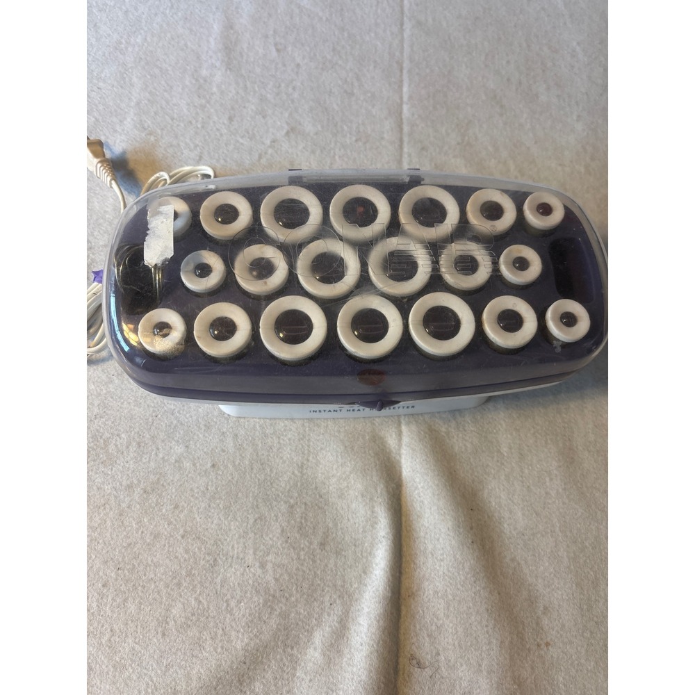 Conair Instant Heat Hairsetter Hot Rollers Purple White 20 Multi-Size‎ Rollers
